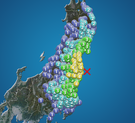 最新の地震情報