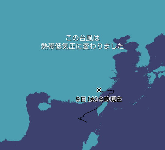 台風進路図